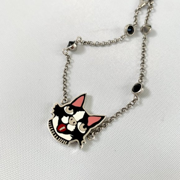 Gucci Bosco Dog Bracelet with Crystals in Silver - Picture 4 of 7